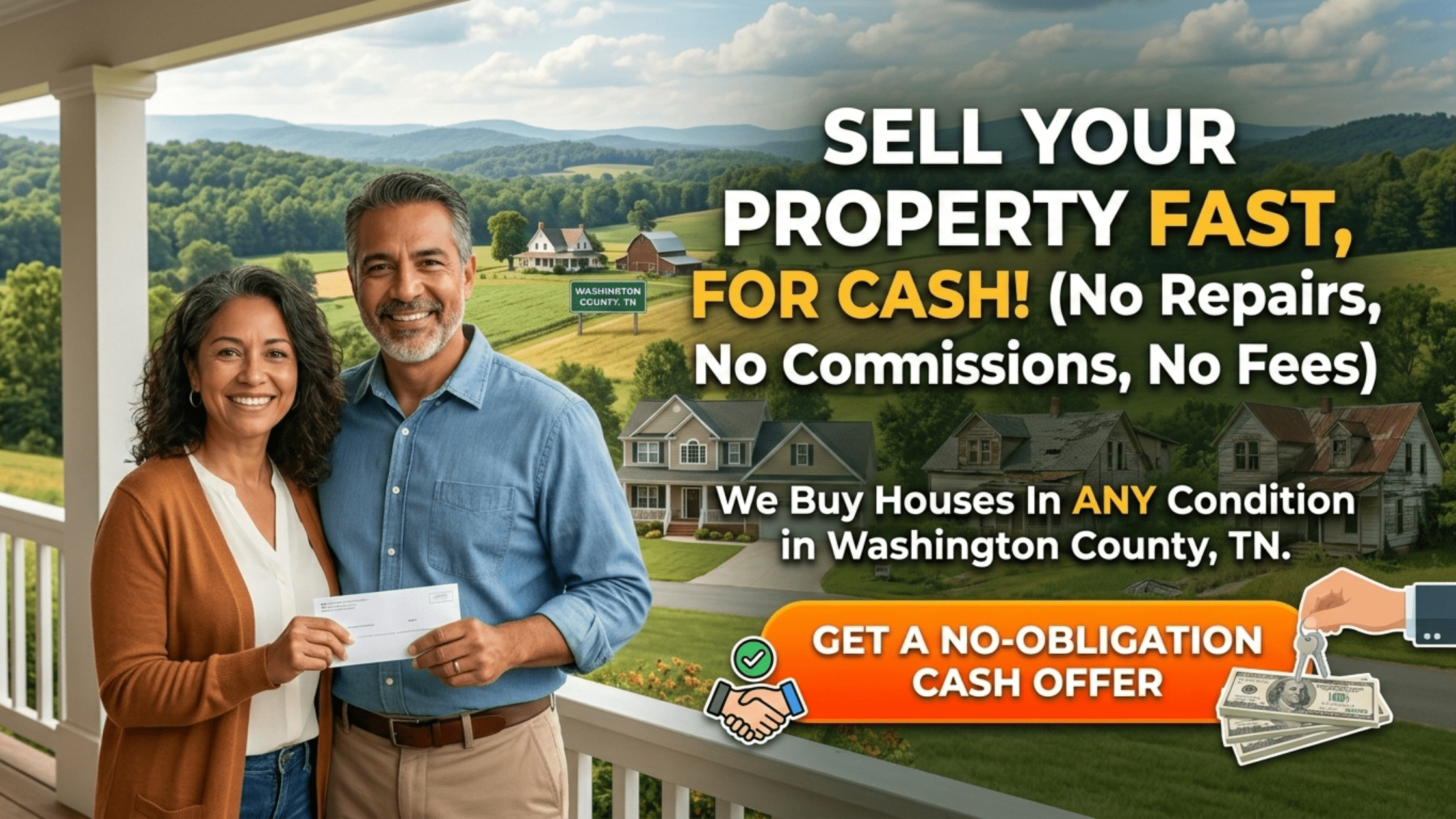 Happy homeowner after selling house fast in Washington County TN