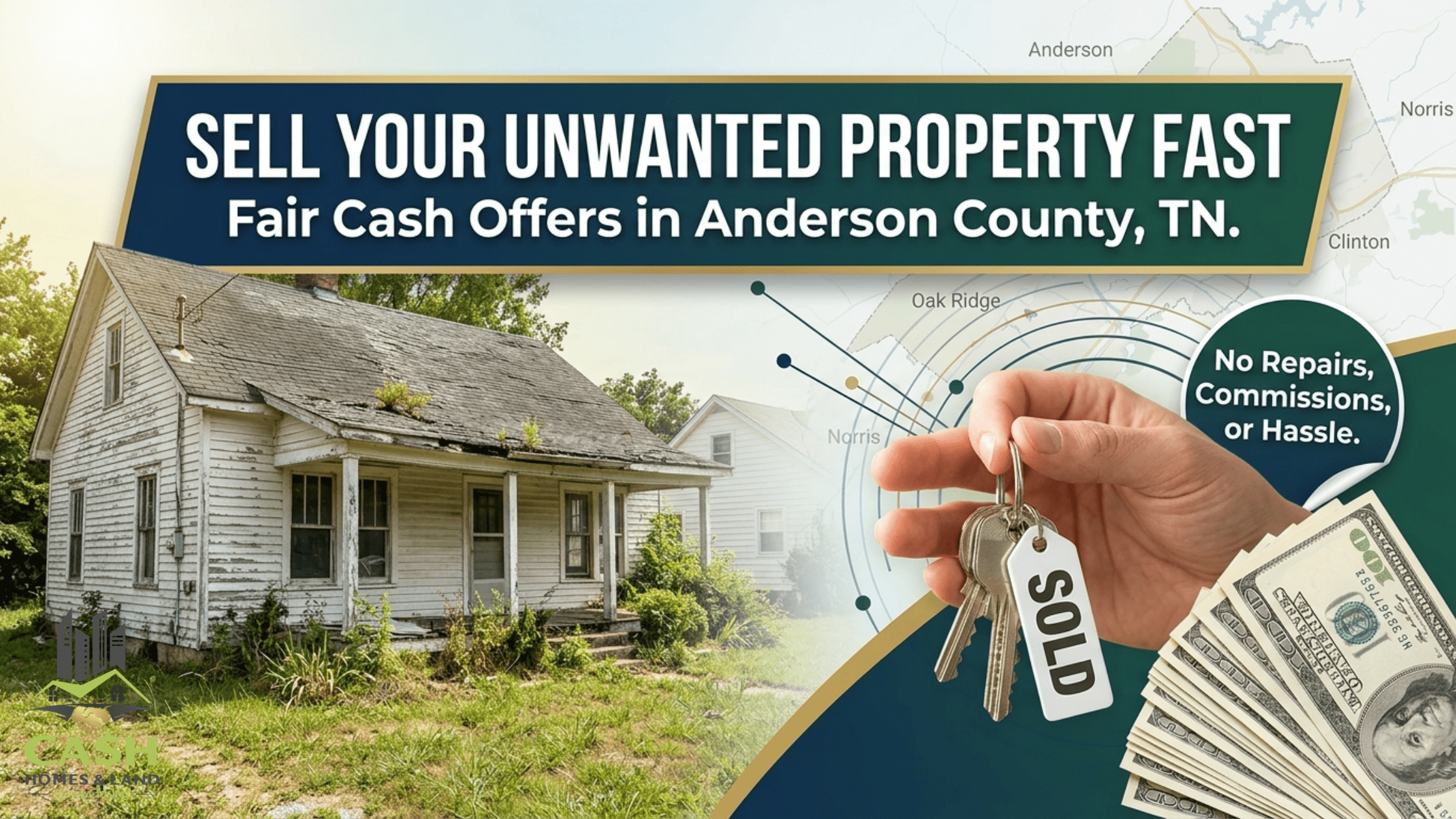Sell house fast in Anderson County TN – cash home buyers purchase distressed property as-is