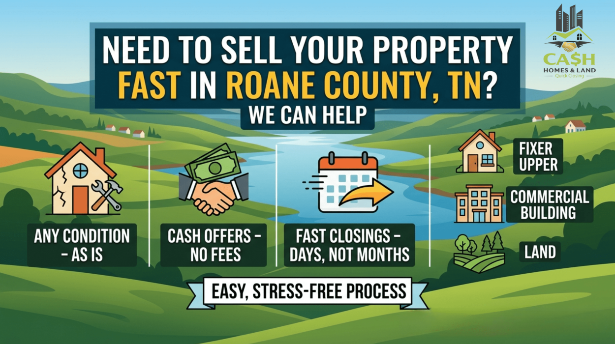 Sell house fast in Roane County TN – cash buyers purchase homes in any condition