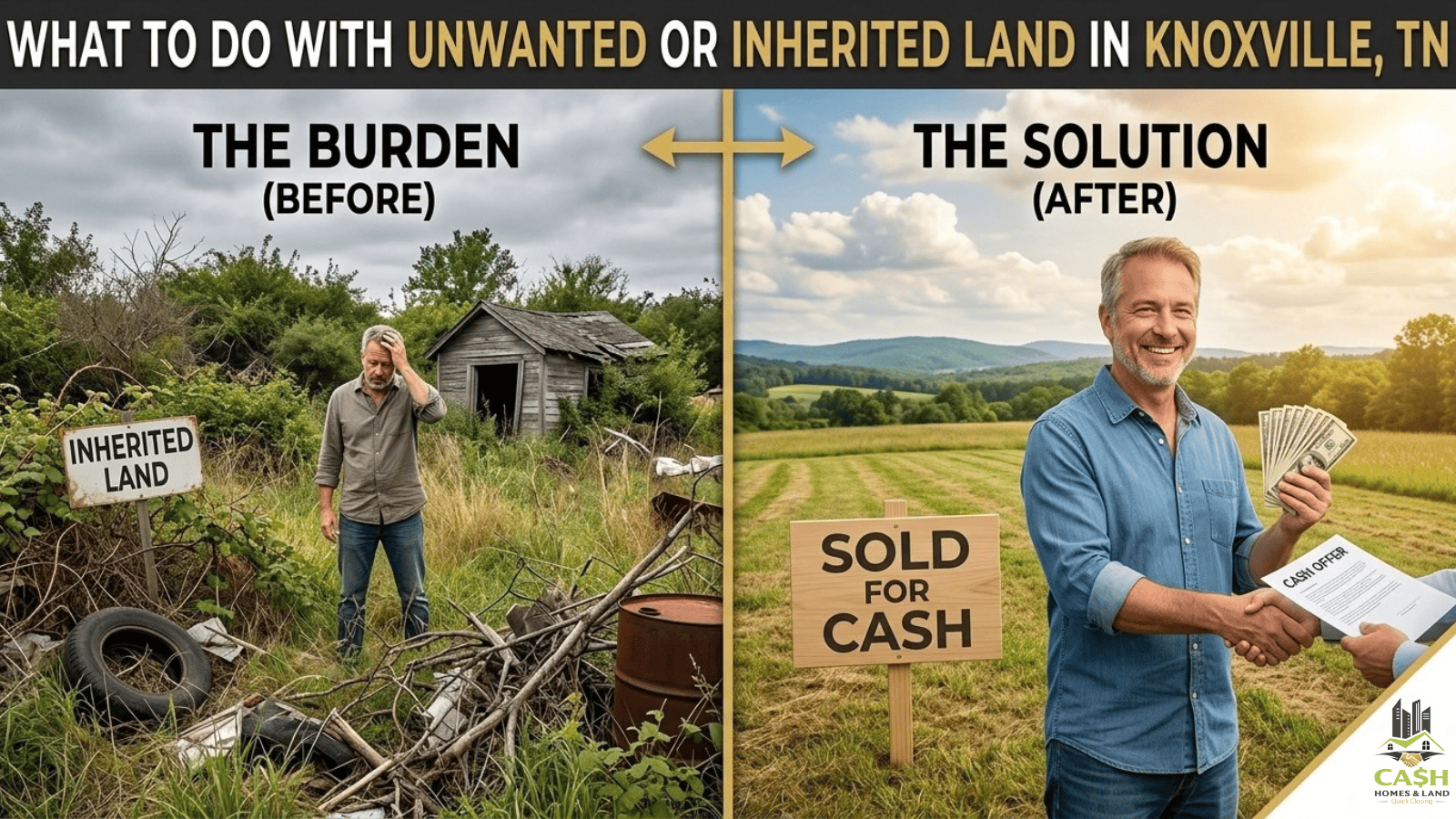 Unwanted inherited land for sale in Knoxville, TN